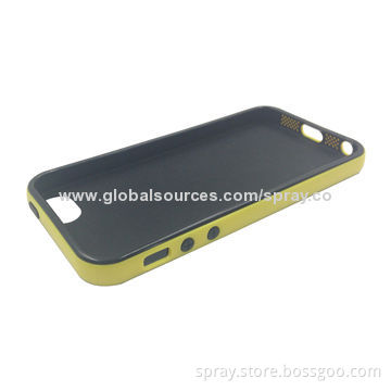 Detachable TPU soft dual layer case for iPhone 5S, lightweight, tear-resistant